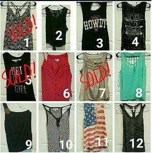**ALL TANK TOPS 2 FOR $13**
